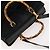 Borsa a mano in suede GUCCI Bamboo 2way Nero Oro 002 2855 0322 0 Auth bs34248 D'oro - vista 6
