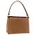 Borsa a mano GUCCI in pelle marrone dorato Auth ka3873 D'oro