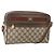 Borsa Sherry Line GG Supreme Web di GUCCI in PVC beige e oro 001 113 6472 Auth 175628 D'oro