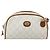 Borsa a Spalla GUCCI GG Plus Supreme PVC Bianco Oro Auth 175962 - vista 13
