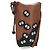 LOEWE Ghibli Collaborazione Gate Pocket Bag Pelle Marrone Argento Auth 172347SM