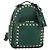 Zaino in pelle Valentino Rock Studs verde oro Auth BA12134A D'oro
