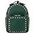 Zaino in pelle Valentino Rock Studs verde oro Auth BA12134A D'oro - vista 13