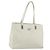 Prada Tote Bag aus Leder Weiß Silber Auth am11340
