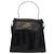 Borsa Gancini Salvatore Ferragamo in pelle verniciata 2 in 1 Nero Argento Auth 175600A - vista 13