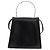 Borsa Gancini Salvatore Ferragamo in pelle verniciata 2 in 1 Nero Argento Auth 175600A - vista 2