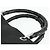 Borsa a mano GG Canvas Bamboo Gucci Nylon Nero Argento 002 1010 Auth 176148 - vista 8