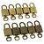 LOUIS VUITTON Ensemble de 10 Cadenas en métal Doré LV Auth ti3909