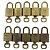 LOUIS VUITTON Ensemble de 10 Cadenas en métal Doré LV Auth ti3909 - vue 2