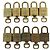 LOUIS VUITTON Ensemble de 10 Cadenas en métal Doré LV Auth ti3909 - vue 3