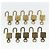 LOUIS VUITTON Ensemble de 10 Cadenas en métal Doré LV Auth ti3909 - vue 8