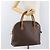 Céline Borsa a mano in tela Macadam CELINE in pelle PVC marrone oro Auth ti3854 D'oro - vista 22