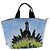Bolso Tote PRADA de nailon azul plateado Auth YKZ1197 Plata