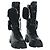 Botas Largas Monolith de Cuero PRADA 35 1/2 Negras Auth am11253SM Negro