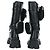 Botas Largas Monolith de Cuero PRADA 35 1/2 Negras Auth am11253SM Negro - vista 3