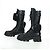 Botas Largas Monolith de Cuero PRADA 35 1/2 Negras Auth am11253SM Negro - vista 4