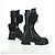 Botas Largas Monolith de Cuero PRADA 35 1/2 Negras Auth am11253SM Negro - vista 5