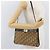Sac à épaule en toile Trotter Christian Dior marron or Auth 176479 Doré - vue 20