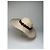 Cappello a tesa larga con fascia di piume Gucci vintage beige e marrone M - vista 13