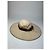 Cappello a tesa larga con fascia di piume Gucci vintage beige e marrone M - vista 5