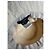 Cappello a tesa larga con fascia di piume Gucci vintage beige e marrone M - vista 7