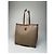 Céline Vintage Celine Paris Triomphe Monogramm Canvas Leder Tote Bag Beige Braun - Ansicht 13