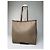 Céline Vintage Celine Paris Triomphe Monogramm Canvas Leder Tote Bag Beige Braun - Ansicht 2