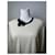 Pull en laine vintage Yves Saint Laurent crème marine M Beige  - vue 12