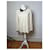 Pull en laine vintage Yves Saint Laurent crème marine M Beige  - vue 2