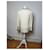 Pull en laine vintage Yves Saint Laurent crème marine M Beige  - vue 4