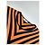 Top senza maniche a righe a zigzag vintage Givenchy arancione e nero M - vista 6