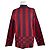 Vintage Givenchy 4G Logo Strickpullover mit Stehkragen gestreift in Rot und Lila M