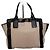 Chloé Vintage Chloe Leder Tote Bag Nude Schwarz Beige
