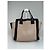 Chloé Vintage Chloe Leder Tote Bag Nude Schwarz Beige - Ansicht 2