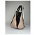 Chloé Vintage Chloe Leder Tote Bag Nude Schwarz Beige - Ansicht 5