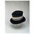 Cappello Vintage Givenchy in Feltro di Lana Striato Nero Grigio Bianco M - vista 2