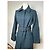 Céline Vintage Celine Paris Wollmantel mit einem Knopf und Gürtel, teal S Blau - Ansicht 13