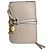 Vintage Chloé Alphabet Grained Leather Compact Wallet Nude Beige