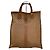 Vintage Givenchy 4G Monogramm Canvas Leder Tote Bag Braun