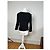 Top in jersey nero con scollo a barca Christian Dior vintage L - vista 4