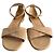 Hermès Sandali in pelle e velluto con cinturini incrociati 40 Beige - vista 2