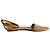 Hermès Sandali in pelle e velluto con cinturini incrociati 40 Beige - vista 5