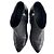 Timeless Chanel Botines de plataforma de cuero con cadena adornada CC 110 38,5 Negro - vista 3