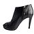 Timeless Chanel Botines de plataforma de cuero con cadena adornada CC 110 38,5 Negro - vista 7