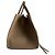 Céline Bolsa tote média em couro de bezerro drapeado Phanton bege - vista 2