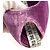 Miss Dior Peep Toes 135 Pump in Velluto 40.5 Viola Porpora - vista 17