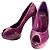 Miss Dior Peep Toes 135 Pump in Velluto 40.5 Viola Porpora - vista 2