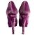 Miss Dior Peep Toes 135 Pump in Velluto 40.5 Viola Porpora - vista 5