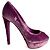 Miss Dior Peep Toes 135 Pump in Velluto 40.5 Viola Porpora - vista 6