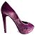 Miss Dior Peep Toes 135 Pump in Velluto 40.5 Viola Porpora - vista 8